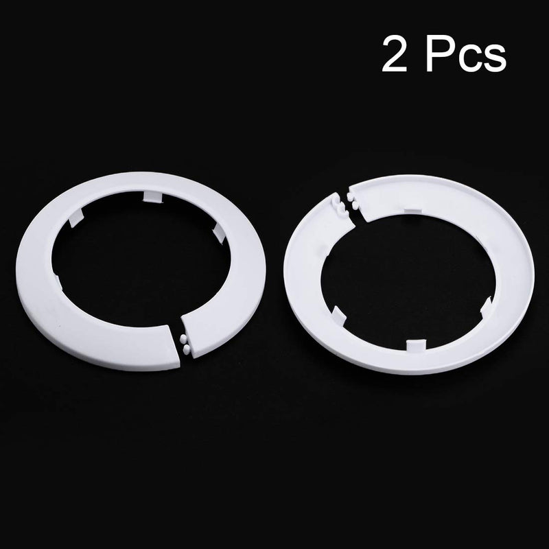 uxcell 89mm Pipe Cover Decoration PP Radiator Escutcheon Water Pipe Wall Cover White 2 Pcs - NewNest Australia