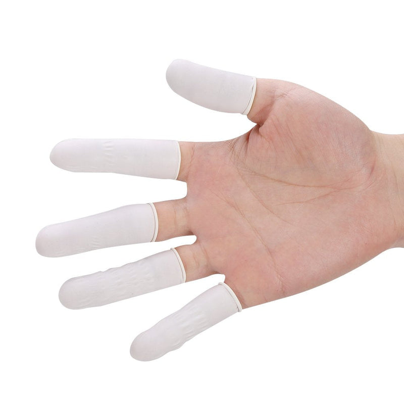 300pcs Disposable Latex Finger Cots Anti Static Finger Protective Cots for Tattoo Makeup Nail Art Foot Massage Lip Bleaching - NewNest Australia