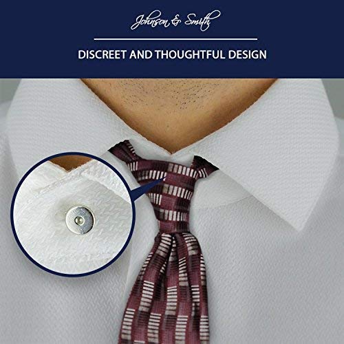 Johnson & Smith Collar Extenders/Neck Extender/Wonder Button for 1/2 Size Expansion of Men Dress Shirts, 5 +1 Pack, 3/8" - NewNest Australia