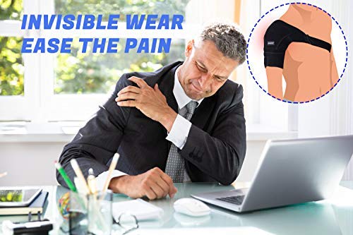 THX4COPPER Magnetic Shoulder Brace, Compression Support Wrap Belt, Adjustable Stabilizer,Arm Injury Prevention for Dislocated AC Joint, Labrum Tear, Pain, Arthritis, Bursitis, Scapula Tendonitis，LL Left L-XL - NewNest Australia