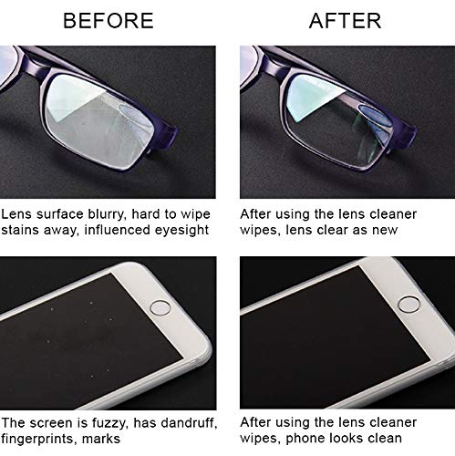 Noble Pre-moistened Lens Wipes Individually Wrapped - Lens and Screen Cleaning Wipes - Great for Eyeglasses, Cell Phones, Camera Lenses, Screens, Keyboards, and Other Delicate Surfaces (30 Wipes) 30 Count - NewNest Australia