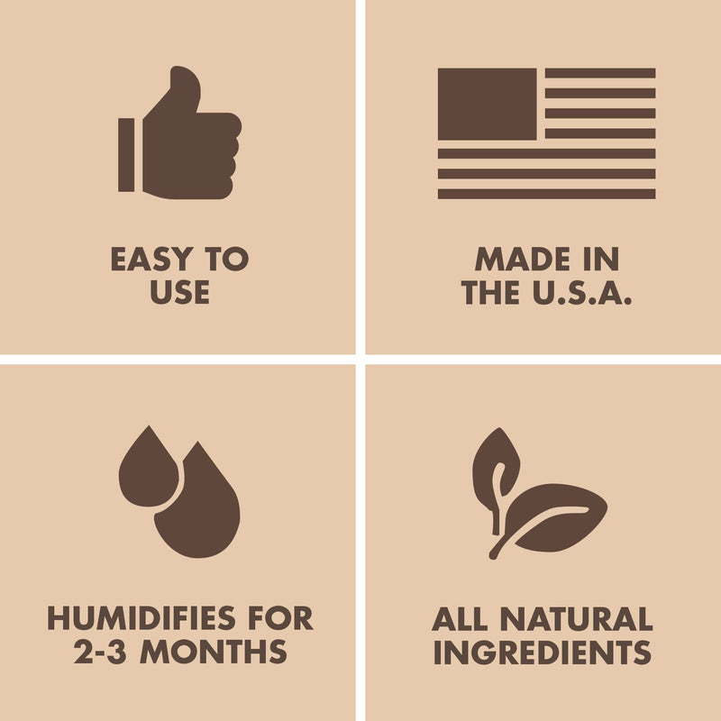 Boveda Wooden Music Instruments - 49% RH 2-Way Humidity Control - Size 320 for Retail Case or Exhibit Cabinet – Protects All Wood Instruments for Optimal Sound – Prevents Cracking & Warping – 1 Count 49% RH (Music/Food) - NewNest Australia