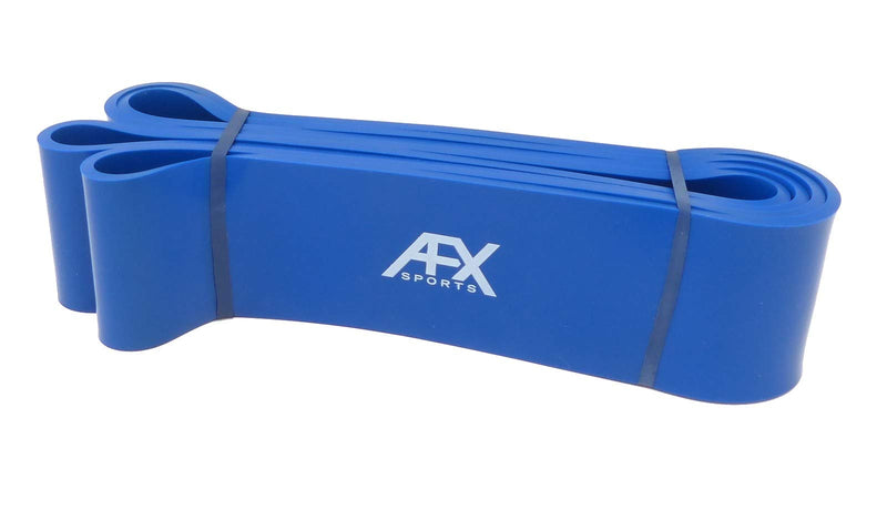 AFX Sports Resistance Bands - Pull Up Bands - Exercise Bands for CrossFit - Powerlifting - Assisted Pull Ups - Mobility Bands (One Band) for Men and Women - Choice of 6 BLUE - NewNest Australia