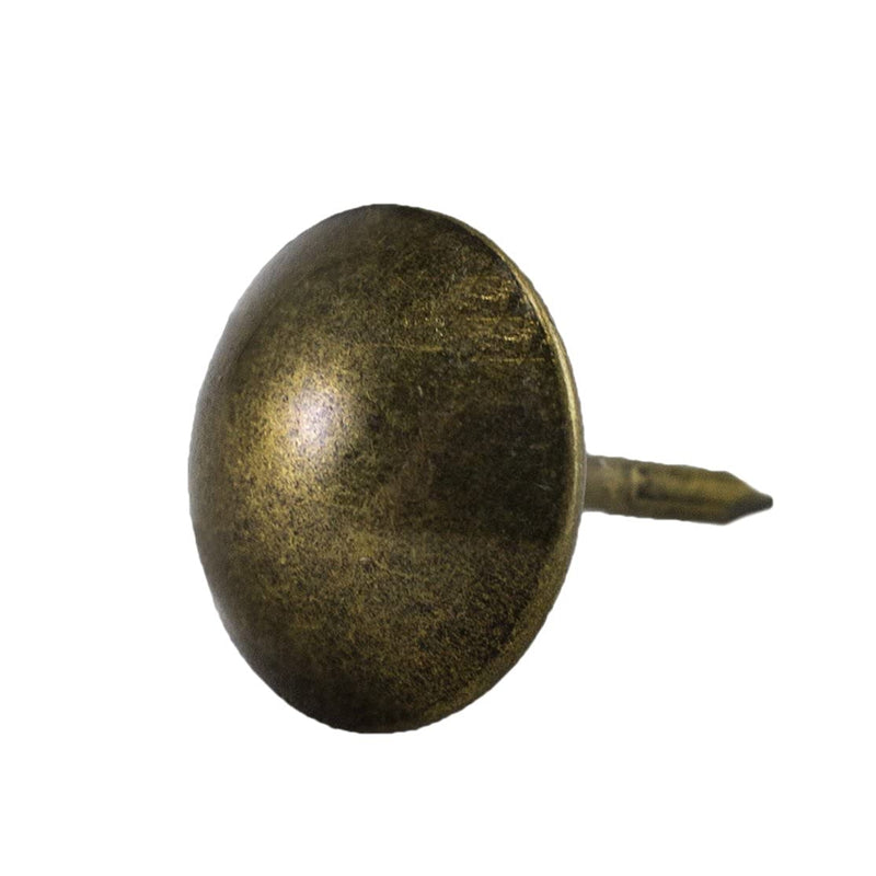 decotacks® 500 PCS Heavy Duty Antique Brass Finish Upholstery Tacks, Furniture Nails, French Natural Thumb Tack Push Pin, 7/16" Head Dia [Antique Brass, French Natural] DX0511AB500 - NewNest Australia