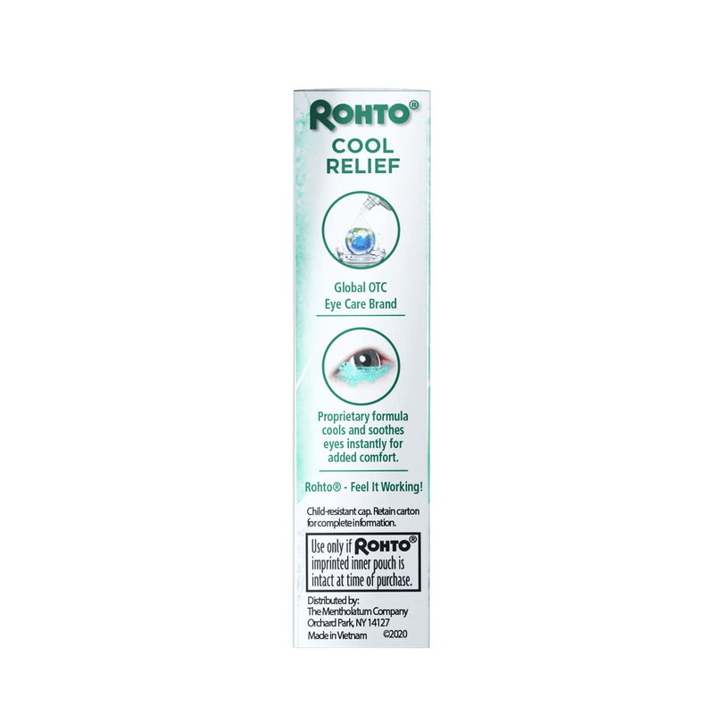 Rohto Cool The Original Cooling Redness Relief Eye Drops,0.4 Fl Oz (Pack of 3) - NewNest Australia