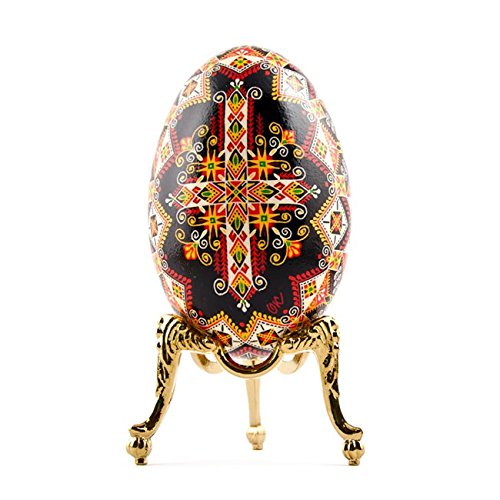 NewNest Australia - 1.65" Antique Style Gold Tone Metal Egg Stand Display Holder 