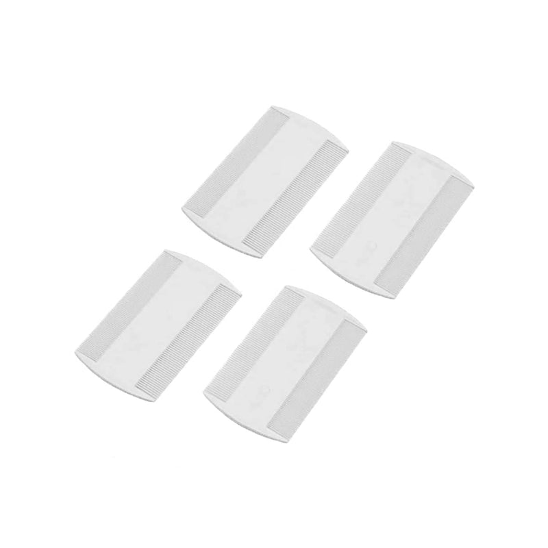 4 Piece Nit Combs Double-Sided Detection And Removes Head From All Types Of Hair White Nit Comb For Kids Adults And Pets - NewNest Australia