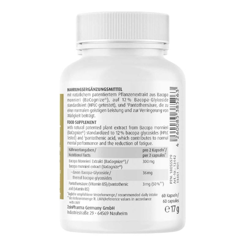 Bacopa Monnieri Brahmi 150 mg capsules 60 pieces - NewNest Australia