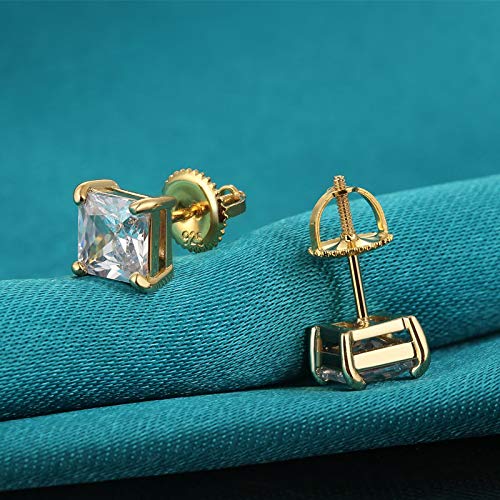 3 Pairs Screw Earring Backs for Studs, 14K Gold Plated 925 Silver Secure Locking Hypoallergenic Screw Earring Backs Replacement,Screw Backs Fit forThreaded Post 0.032"(6mm) Gold 3 Pairs - NewNest Australia