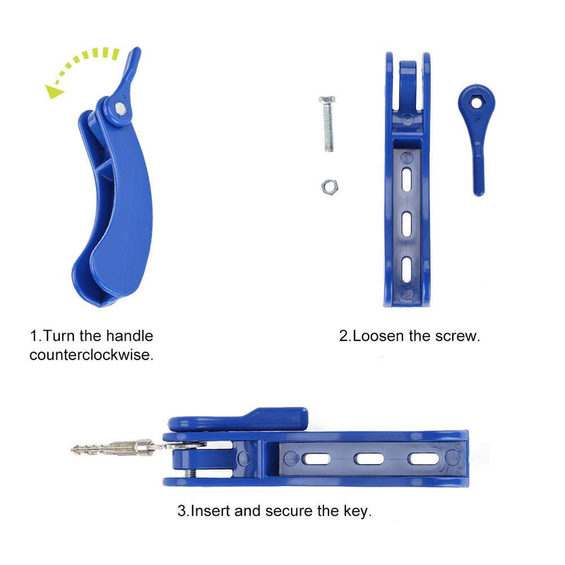 Key Turner Aid with Space for 2 Keys - Foldable Keys Aid Holder Daily Living Aid for Holding, Inserting, & Turning Keys - Key Grip Device for Elderly, Handicapped, & Disabled Individuals - NewNest Australia