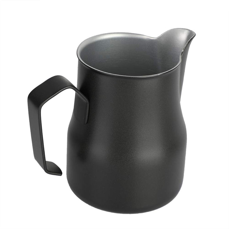 Milk Jug, Milk Frothing Pitcher, Espresso Cups Stainless Steel Measuring Cup for Cappuccinos and Latte Art 350ml/12oz(Black) - NewNest Australia