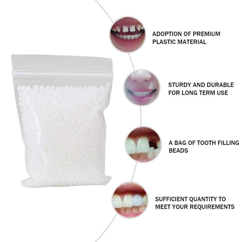 EXCEART 1 Bag 100g Tooth Thermal Adhesive Fitting Beads Temporary Teeth Repair Veneer Replacement Teeth Filling Thermal Beads Denture Beads for Fake Teeth Broken Teeth and Teeth Gaps - NewNest Australia