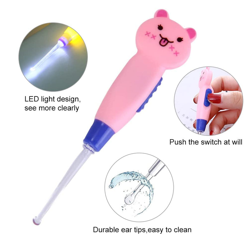 Ear Wax Remover, Led Earpick Ear Cleaner, 4 Pieces Ear Cleaning Tools, Ear Wax Remover Set, Led Ear Cleaning, Ear Cleaner Set, Ear Cleaner Remover, With Replacement Heads - NewNest Australia