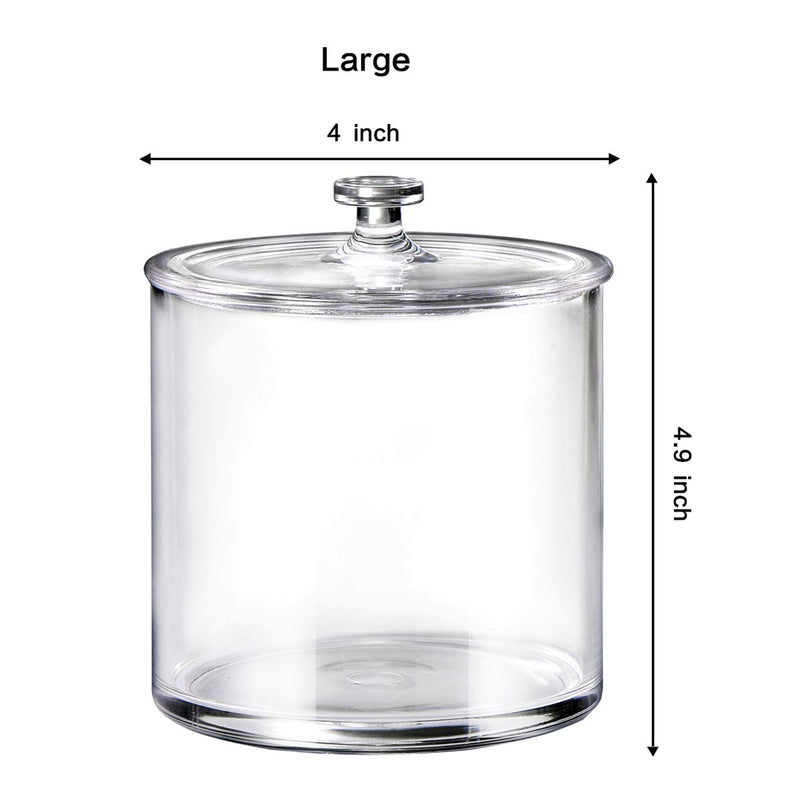 Premium Quality Clear Plastic Apothecary Jars | Set of 3 - NewNest Australia