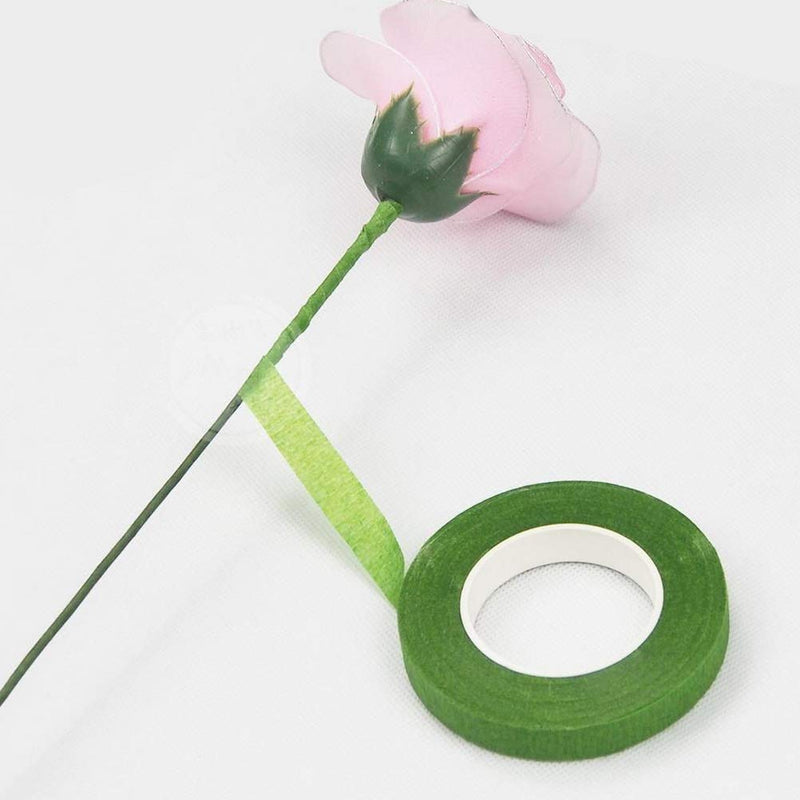 Pengxiaomei Floral Arrangement Kit, Floral Tape and Floral Wire with Cutter,Green Floral Tape 22 Guage Floral Stem Wire 26 Gauge Green Floral Wire for Bouquet Stem Wrap Florist, Wreath Making Supplies Green A - NewNest Australia