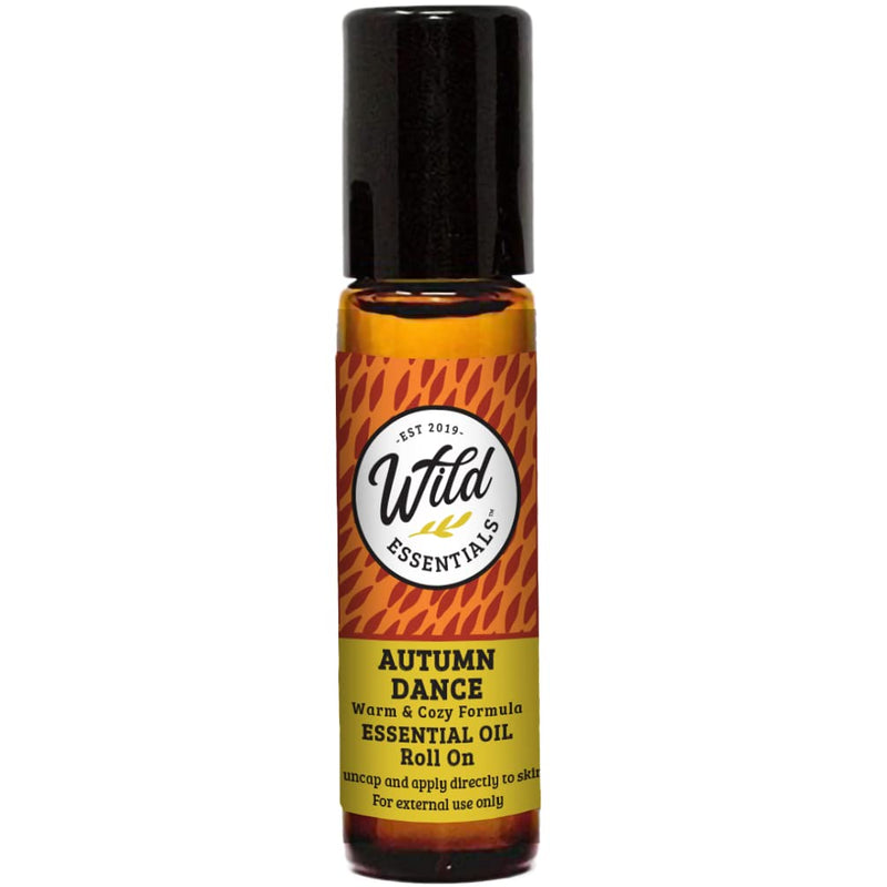 Wild Essentials Autumn Dance Essential Oil Roll On, 10ml for Pain, Warming, Lung Soothing, and Lifts The Spirit, Made with 100% Essential Oils and Jojoba Oil, Ready to use - NewNest Australia