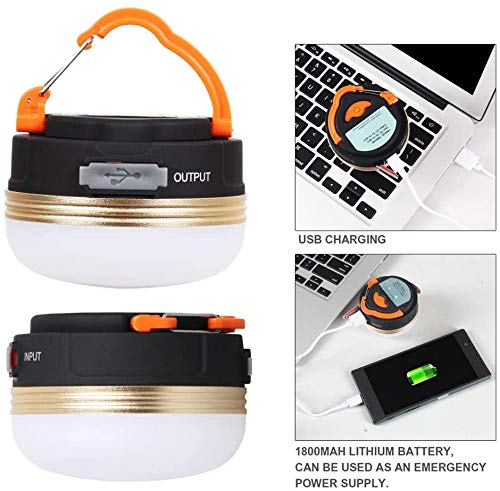 LED Camping Lantern, Rechargeable & Portable Tent Light, 300LM,3 Light Modes,1800mAh Power Bank,with Magnet Base,Electric Lantern Flashlight for Camping/Hiking/Fishing/Hurricane/Emergency 1 - NewNest Australia