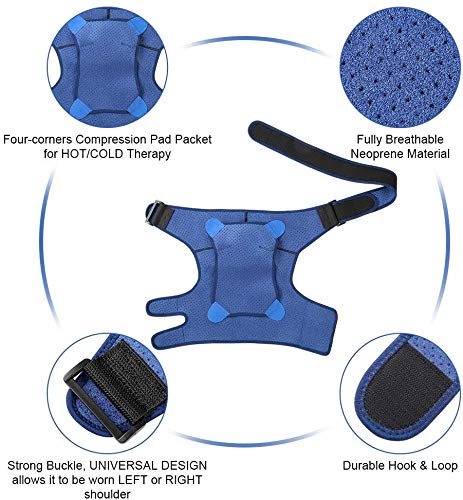 DOACT Shoulder Brace Support for Dislocated Shoulder, Rotator Cuff Brace for Frozen Shoulder, AC Joint Pain, Shoulder Dislocation Sprains, Bursitis Muscles Pain Sling for Women and Men - NewNest Australia