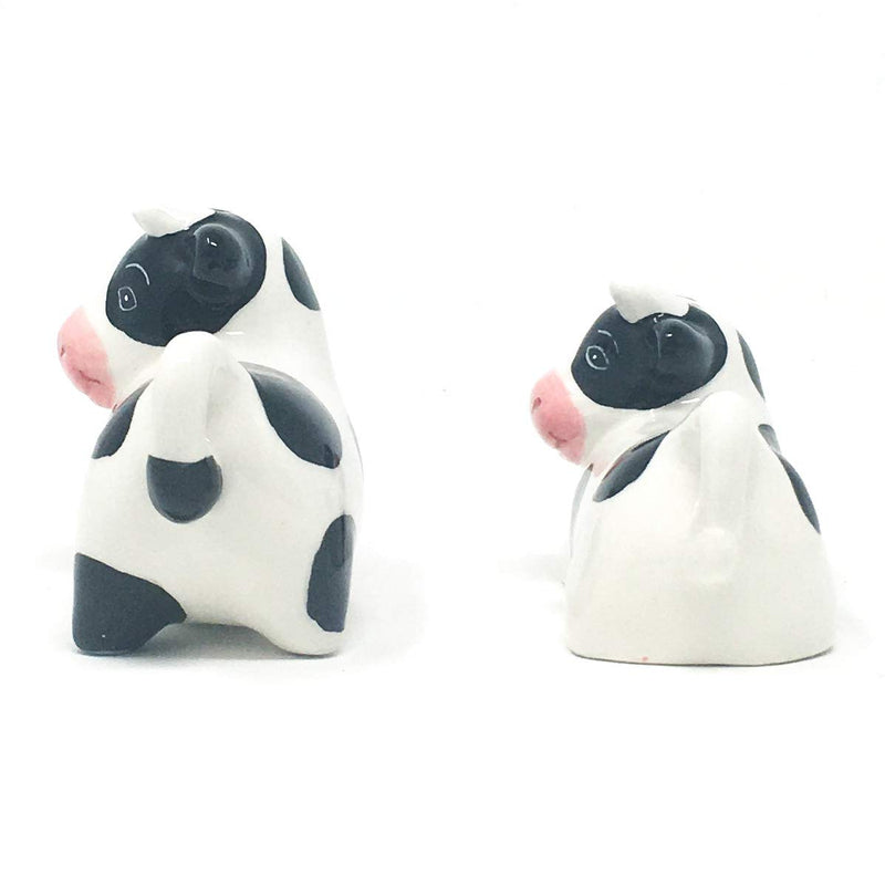 NewNest Australia - Boston Warehouse Udderly Cow Salt & Pepper Shaker Set, Hand Painted Ceramic 