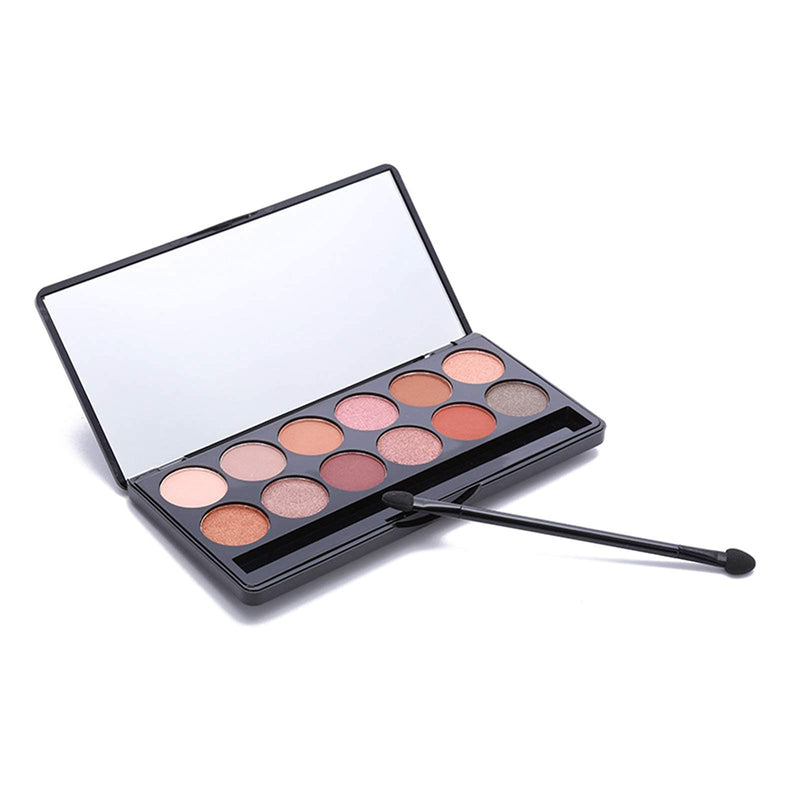 Professional 12 Eyeshadow Palette Shimmers and Matte Nude Eyeshadow Palettes Long Lasting Waterproof Sweatproof Makeup Palette - NewNest Australia