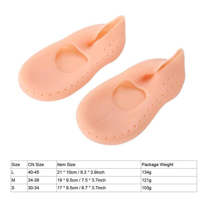 Silicone Protective Socks, 1 Pair Of Silicone Socks Foot Anti-Tear Protective Foot Care Socks Preventive Tool For Caring For Cracked Feet In Dry Skin (M-Tono De Piel) - NewNest Australia