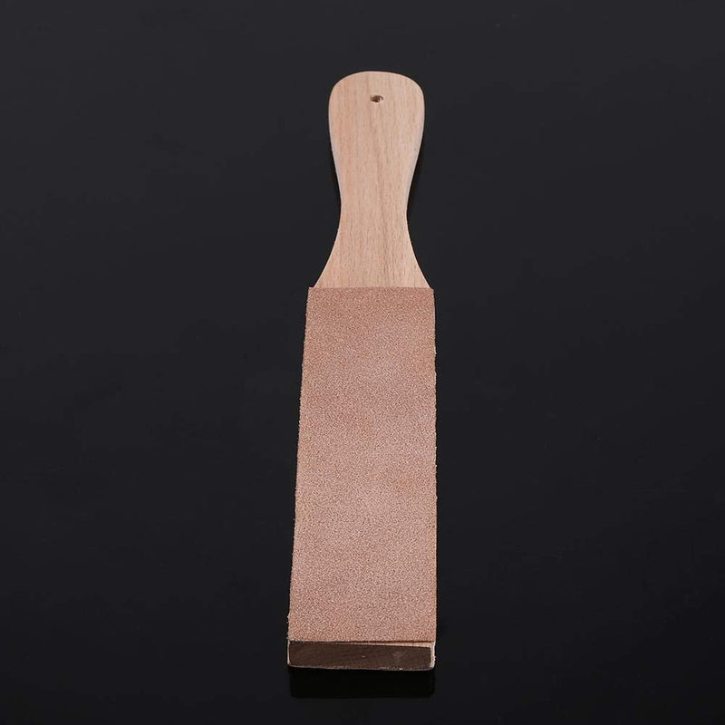 DIY Leather Strops Kit with Wooden Handle Leather Strop Double Sided Leather Paddle Strop for Leather Knife Sharpening Polishing - NewNest Australia