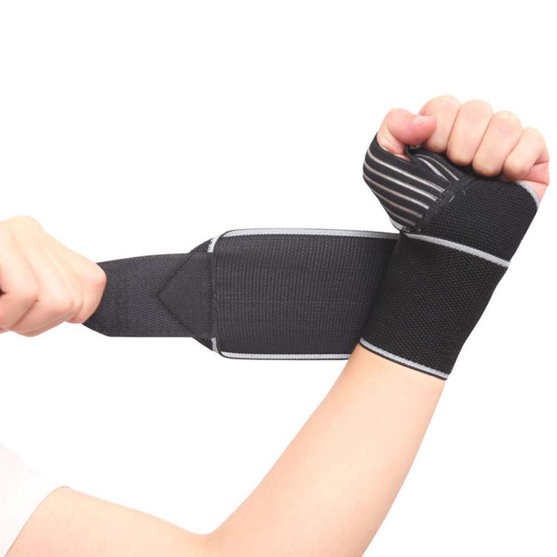 Hually Wrist Support, 2 Pack Wrist Brace for Men and Women Adjustable Breathable and Comfortable One Size Fits all,wrist straps, wrist wraps, Wristbands for Sports gym Weightlifting Bench Press etc - NewNest Australia