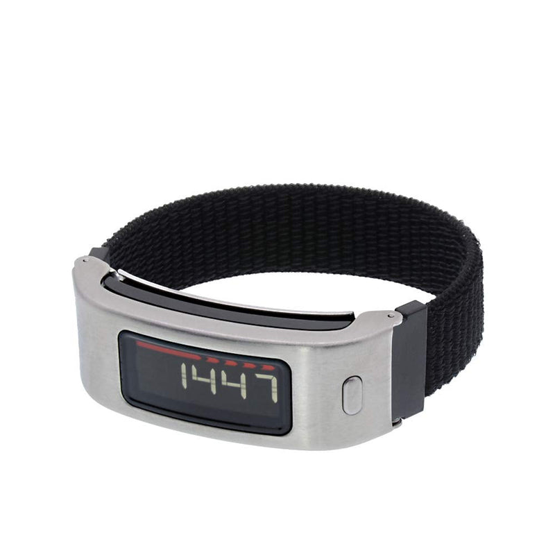 Leiou Woven Nylon Strap Compatible with vivofit 1st/2 Replacement Band Sport Mesh Watchband with Silver Metal Case (Seashell, L/6.3"-8.2") Seashell - Silver Metal Case Large (6.3"-8.2") - NewNest Australia