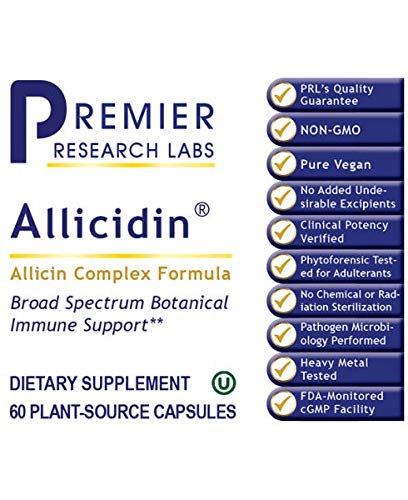 Premier Research Allicidin, 60 Capsules, Broad-Spectrum Botanical Immune Support - NewNest Australia