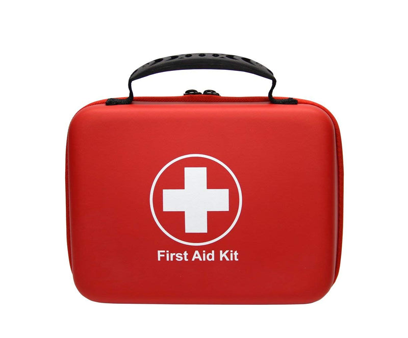 Shbc Compact First Aid Kit (228 Pieces) Designed For Family Emergencies. Waterproof Eva Case&Bag Is Ideal For The Car, Boat, Hiking, Travel, Office, Sports, Hunting. Protect Your Loved Ones, Red - NewNest Australia