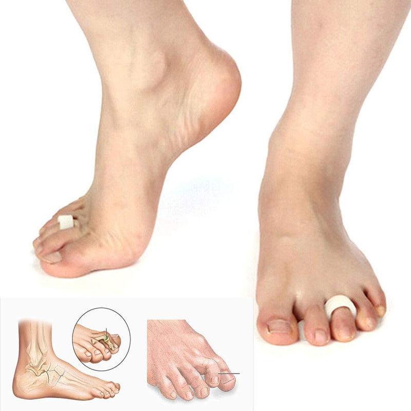 PEDIMEND™ Single Loop Silicone Gel Toe Separators for Claw Toes - Hammer Toe Straightener - Toe Separator for Overlapping Toes - Reduces Toe & Foot Discomfort - Unisex - Foot Care (Two Pairs) Two Pairs - NewNest Australia