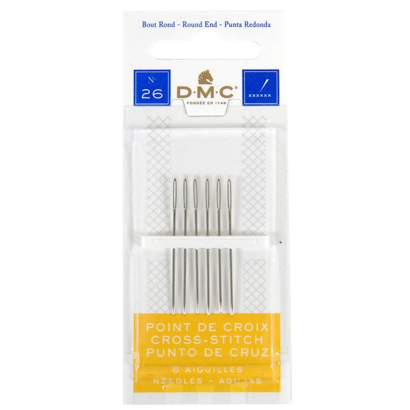 3 Pack DMC Size 26 Cross Stitch Needles (Total 18 Needles) - New Package - NewNest Australia