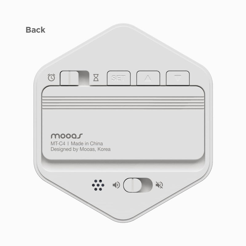 mooas Multi-Hexagon Clock Timer (Mint), Digital Clock Timer, Backlight Display, 12/24H Mode, Count up & Countdown, Rotating Display, Various time configurations, for Studying, Cooking, Exercising Mint - NewNest Australia