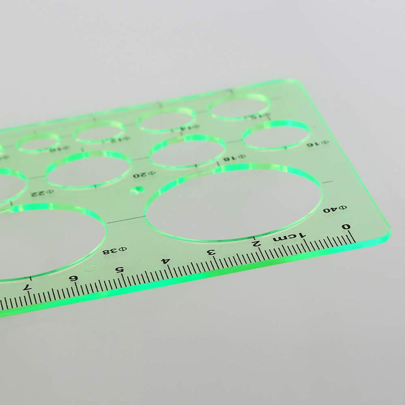 Geometric Drawings Templates Measuring Geometry Rulers 15 Pcs with 1 Pack File Bag for Design School Studying Office Building - NewNest Australia