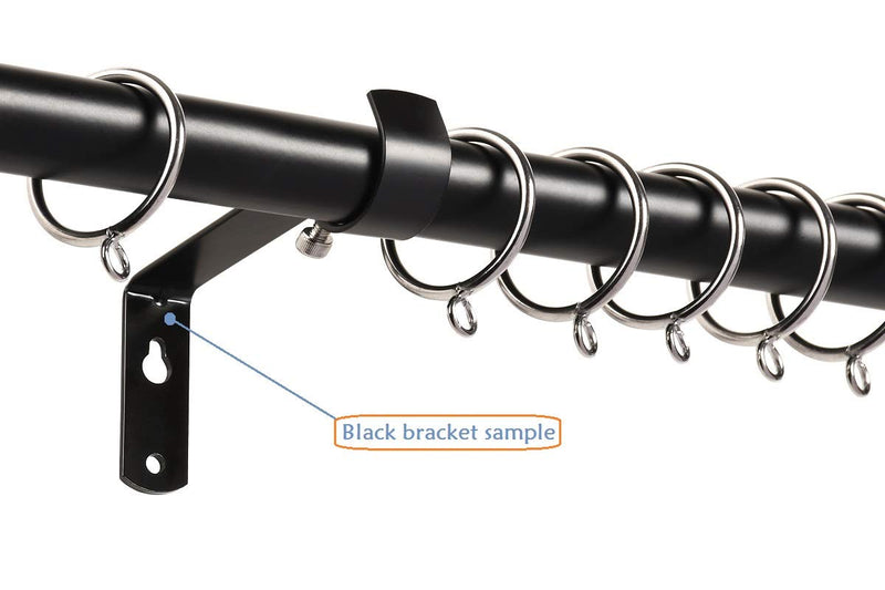 Fix Curtain Rod Bracket Set of 4 for 1 Or 1 1/8 Inch Rods - Coffee - NewNest Australia