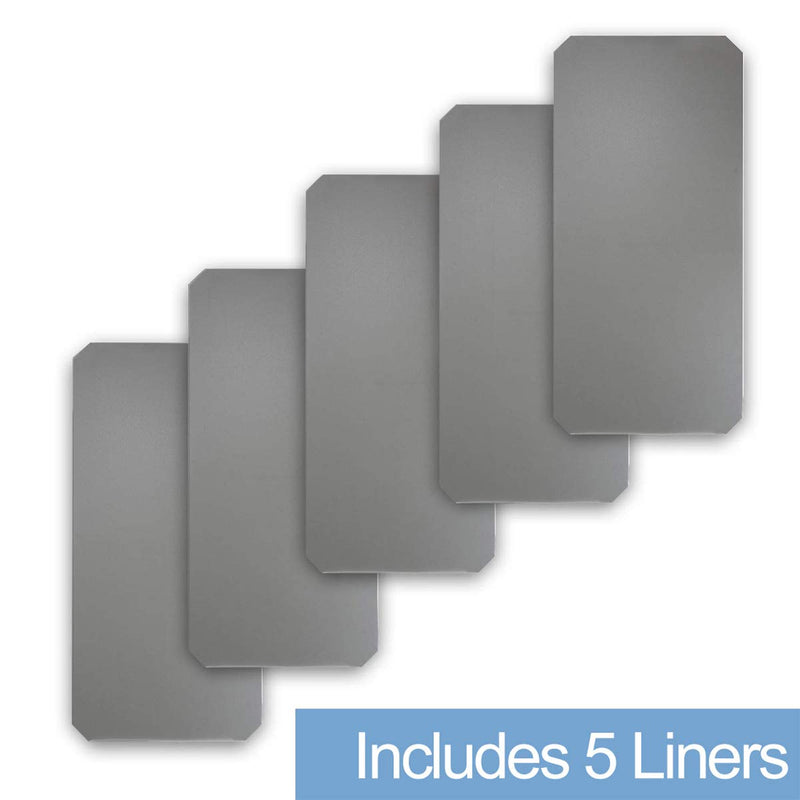 NewNest Australia - BRIAN & DANY 14" X 24" Wire Shelf Liners Value Pack of 3, Industrial Strength Thick Verson(0.4mm Rolled),Gray 