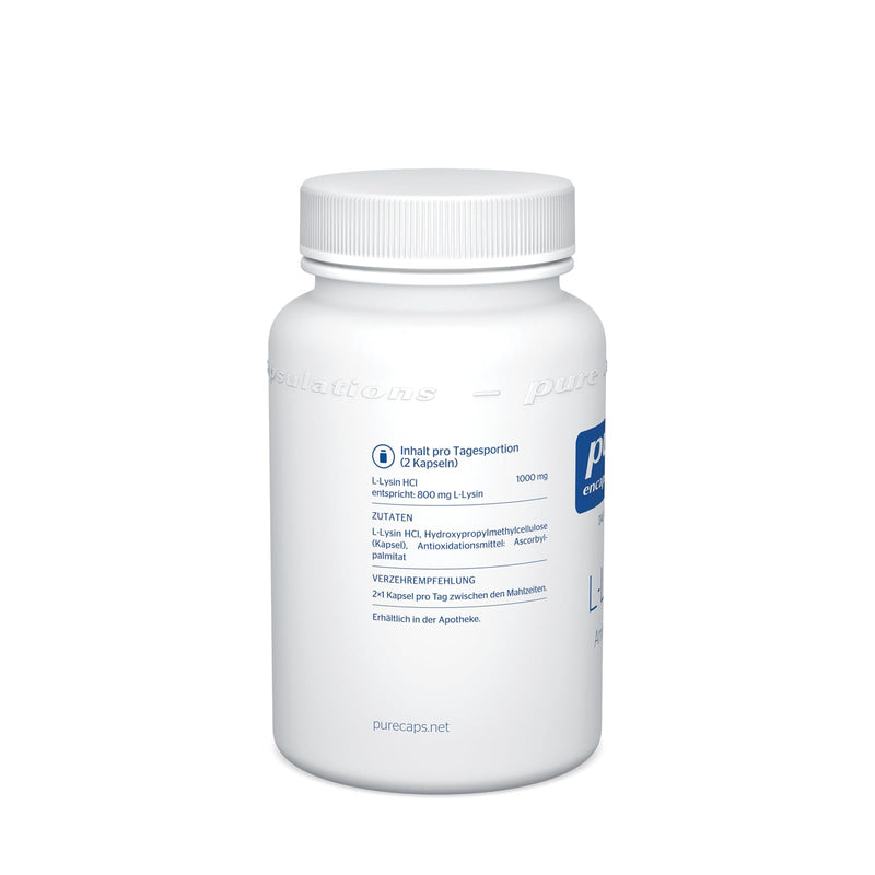 Pure Encapsulations - L-Lysine - Essential Amino Acid - 90 Capsules - NewNest Australia