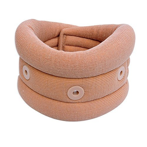 HealthGoodsIn - Adjustable Soft Eyelet Cervical Collar | Neck Brace | for Neck Support | Vertebrae Support | Relives Pain | Reduces Pressure from The Spine (Large Size) Large - NewNest Australia