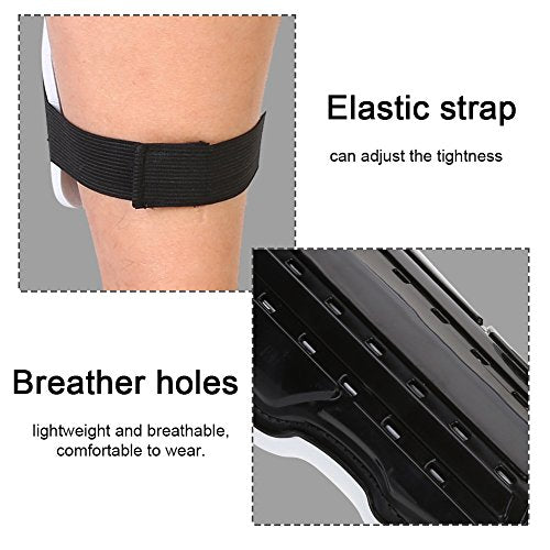 Dioche Soccer Shin Guard, Adults Breathable Shockproof Soccer Sports Shin Pad Adjustable Football Leg Protective Guards Protective Gear (1Pair) Black - NewNest Australia