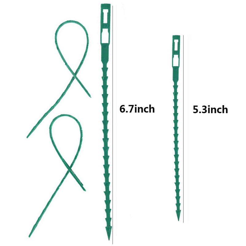 ONESWI 100 Pieces Adjustable Garden Plant Twist Ties,Flexible Garden Plant Ties,Plastic Twist Ties Multi-Use for Secure Vine (Green) Style 2 - NewNest Australia