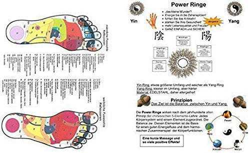 Chi-Enterprise Premium Massage Ring Set For The Fingers | Anti Stress - Acupressure Ring - Antistress Ring | Acupressure Ring - Anxiety Ring | 10 Rings (Gold And Silver, Large) - NewNest Australia