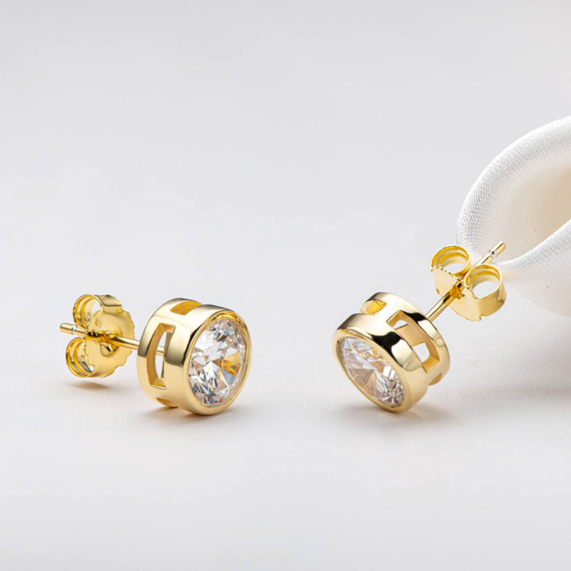 Orgrimmar 14K Gold Earring Back Yellow Ear Locking Earring Backs Replacements (3 Pairs) 3 pairs - NewNest Australia