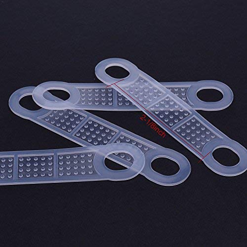 NewNest Australia - BCP 100 Pcs Clear Non-Slip Rubber Clothes Hanger Grips Clothing Hanger Strips 