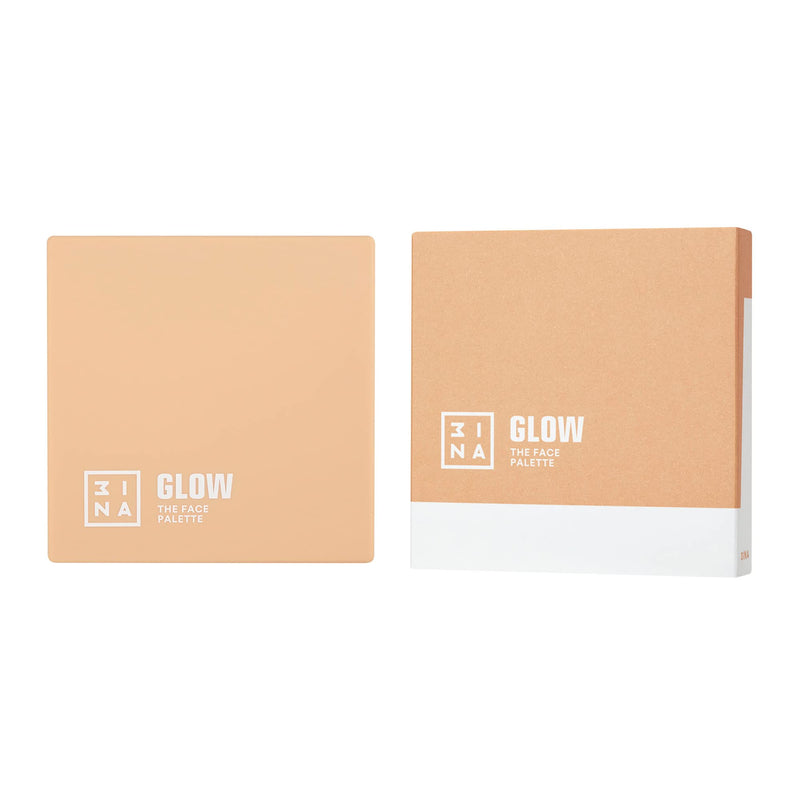 3ina Makeup - Cruelty - Vegan - The Glow Face Palette - Face And Body Highlighter Palette - 4 Colors With Extra Thin Shimmer Particles - NewNest Australia