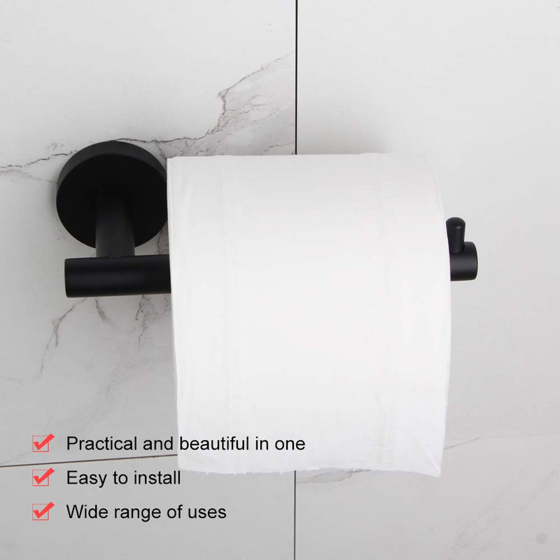 GERZ SUS 304 Stainless Steel Bathroom Toilet Paper Holder Matte Black Tissue Paper Roll Holder Wall Mount - NewNest Australia