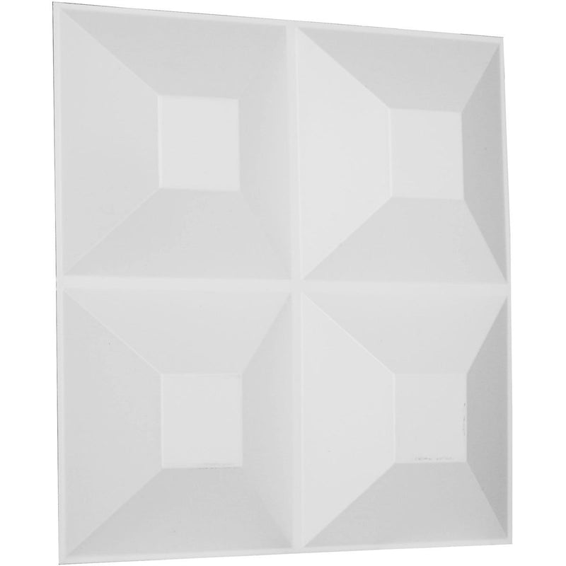 Ekena Millwork WP20X20FOWH Foster EnduraWall Decorative 3D Wall Panel, 19 5/8"W x 19 5/8"H, White Single - NewNest Australia