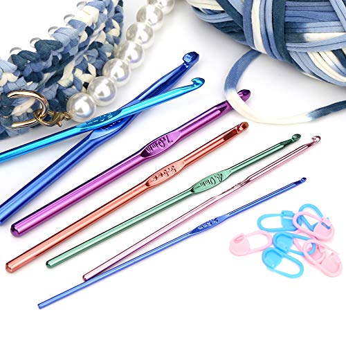 14PCS Aluminum Crochet Hooks Knitting Needles Craft Yarn 2.0mm/2.5mm/3.0mm/3.5mm/4.0mm/4.5mm/5.0mm/5.5mm/6.0mm/6.5mm/7.0mm/8.0mm/9.0mm/10.0mm - NewNest Australia