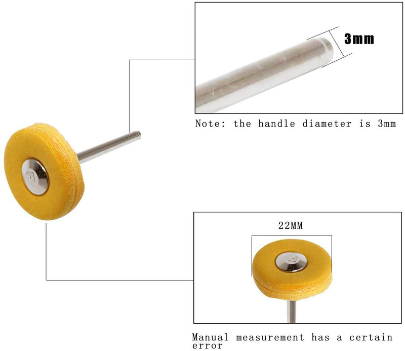 PHYHOO Polishing Buffing Wheel Set Cotton Little Buff Wheel for Rotary Drill Tool Accessories Watch Jewelry Polish Buffer Kit 3 MM Mandrel 40 Pieces - NewNest Australia