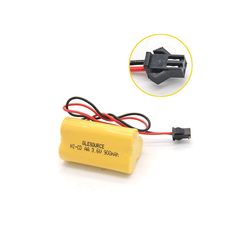 GLESOURCE 3.6V 900mAh Emergency/ Exit Light Battery Compatible for Lithonia ELB B001 ELBB001 ELB-B001 Lithonia EU2 LED Interstate ANIC1566 Unitech 0253799(2 Pack) 2PCS 3.6V 900mAh battery - NewNest Australia