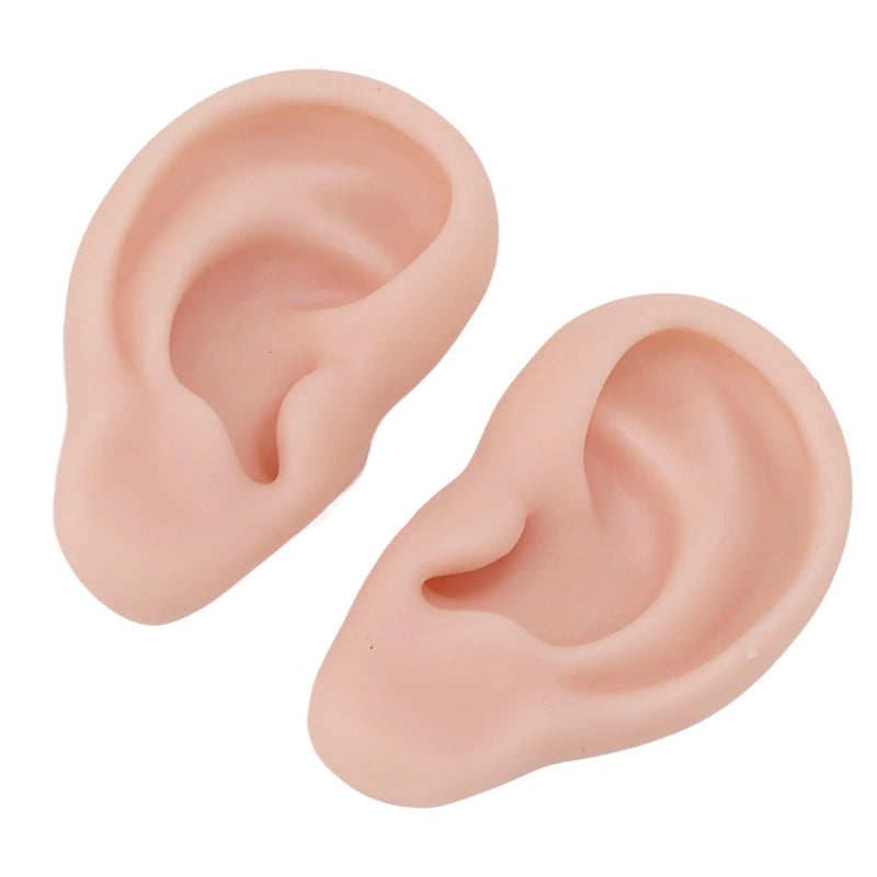 Fake Ear Model, Easy To Wear, Reusable Simulation, Realistic Practical Experience, Soft Human Silicone Ear, Widely Used For Ear Piercing (Medium Flesh Color) - NewNest Australia
